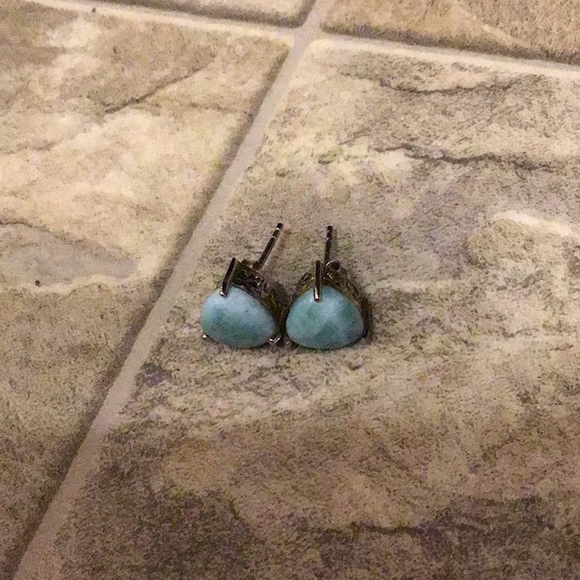 Larimar earring and pendant set - Picture 3 of 5